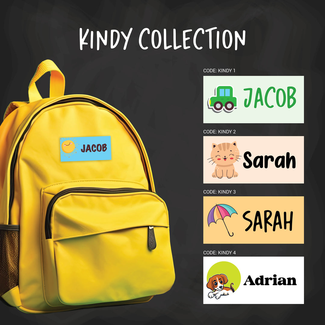 Kids Lables - Synthetic used for drink bottles, lunch boxes,ect