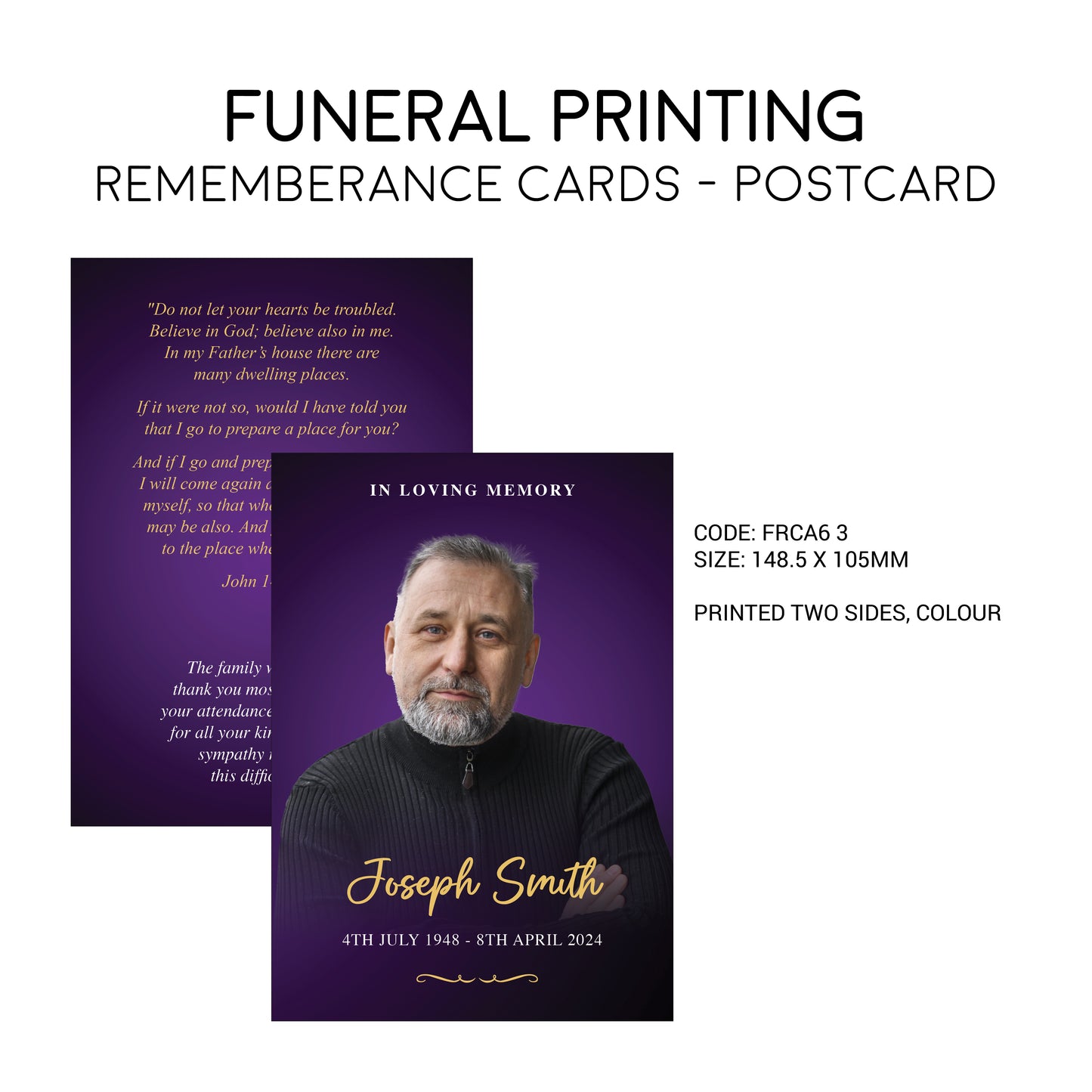Funeral Postcards