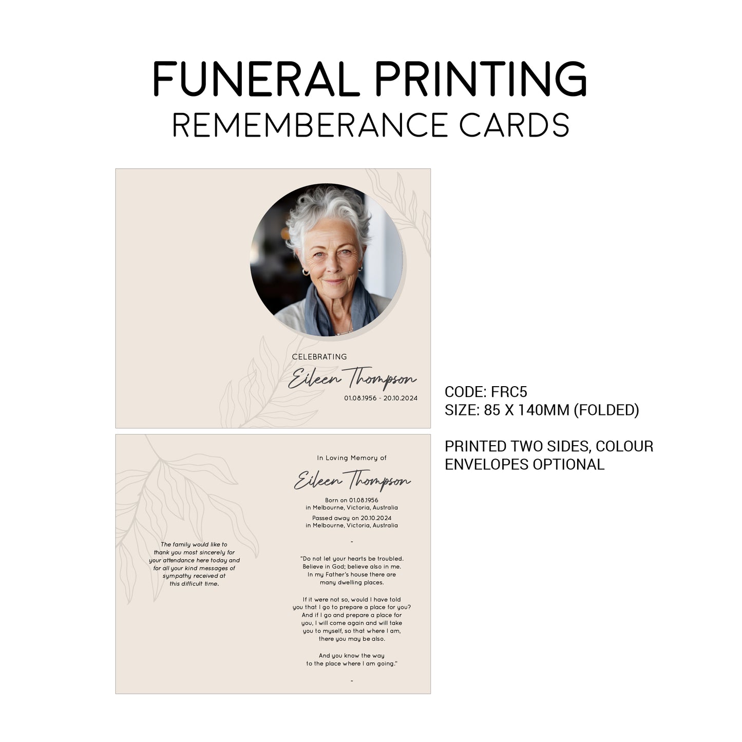Rememberance Cards